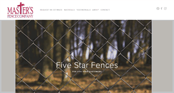 Desktop Screenshot of mastersfence.com